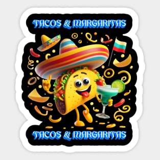 Taste of Mexico Tacos And Margaritas Sticker